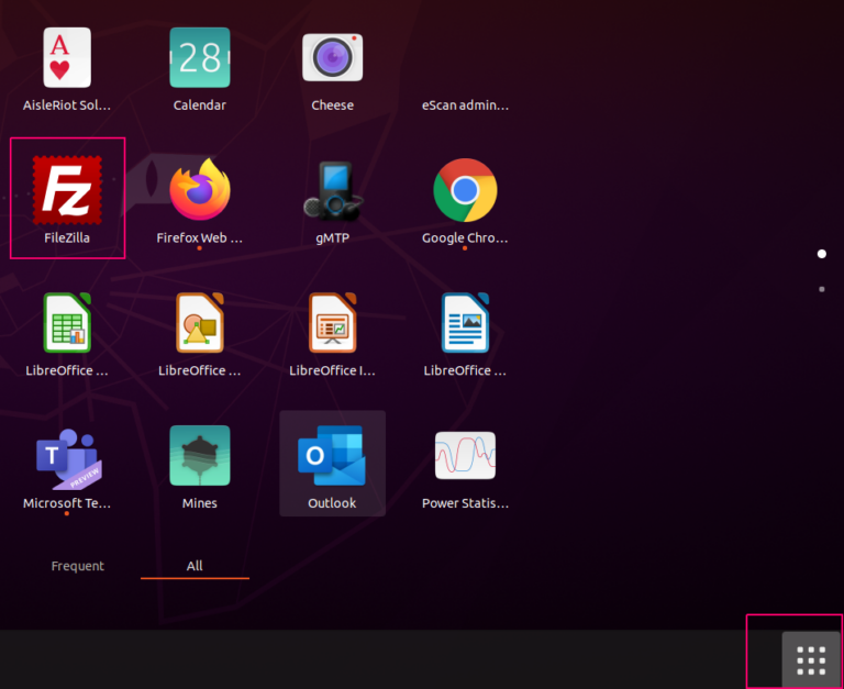 filezilla ubuntu dark theme